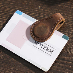 Magnetic Leather Bookmark